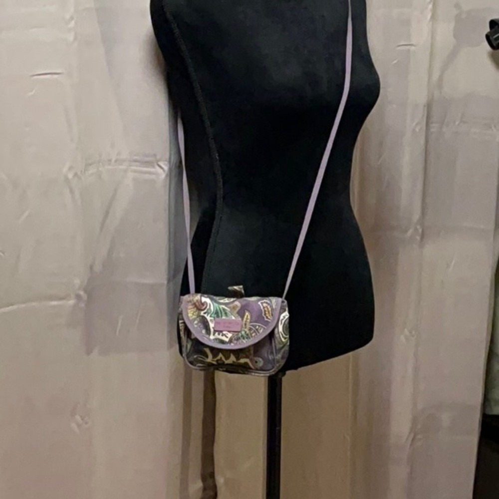Etro Purple Paisley Profumi Small Crossbody/Vanity Bag Italian Designer EUC - Picture 6 of 6